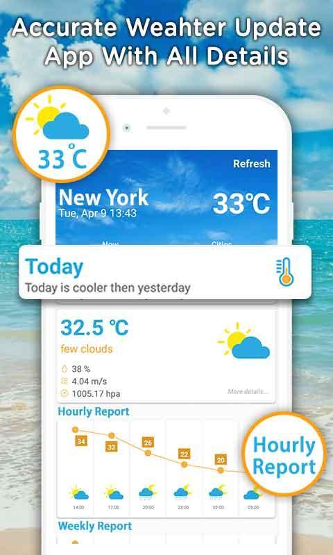 Weather forecast, updates