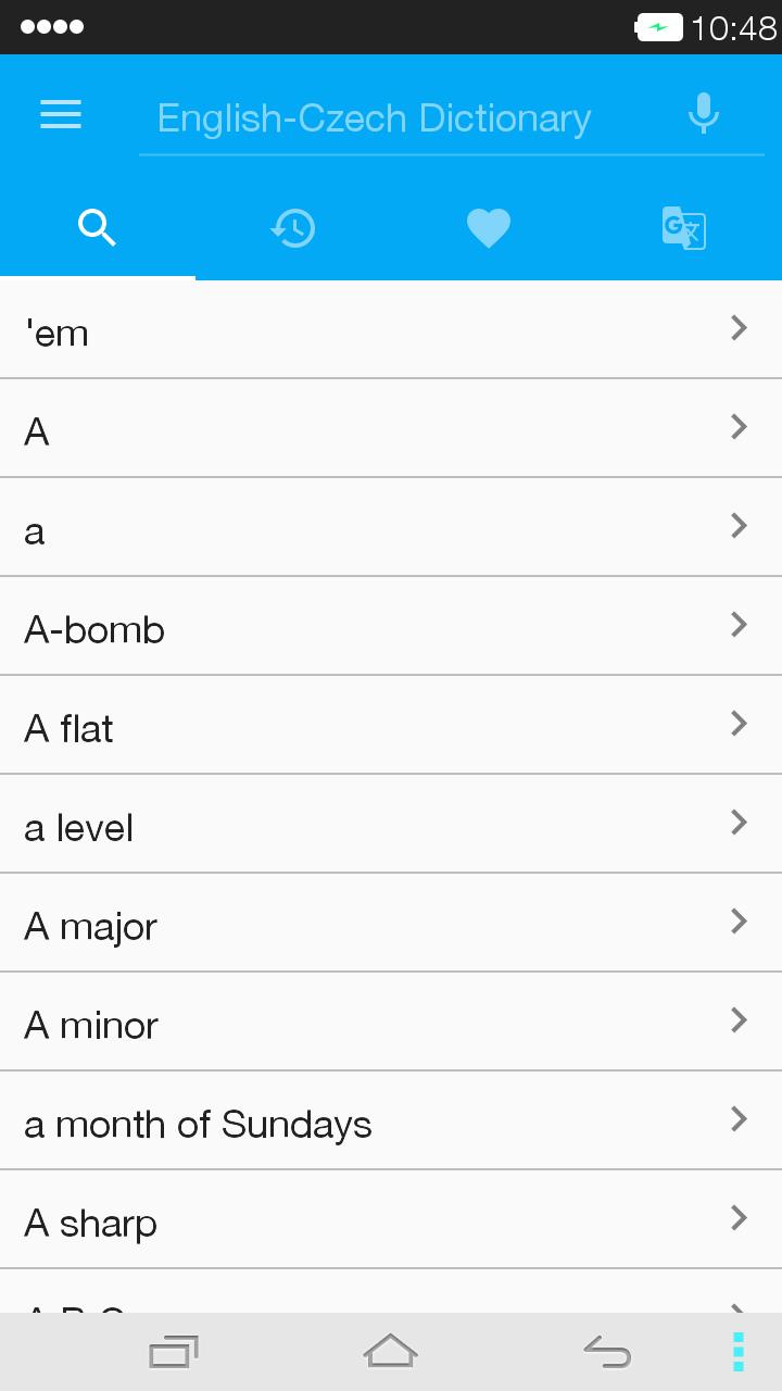 English<->Czech Dictionary