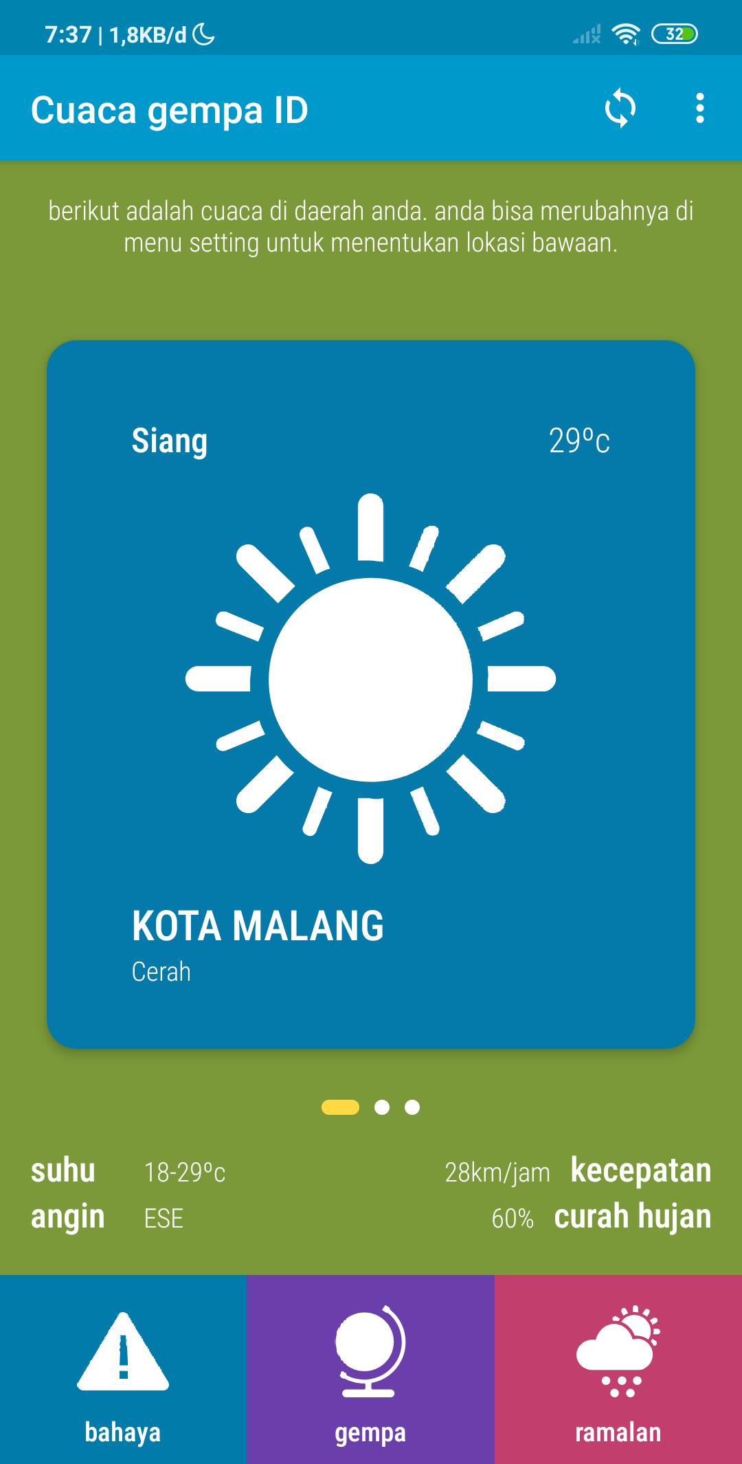 Prakiraan Cuaca Gempa ID