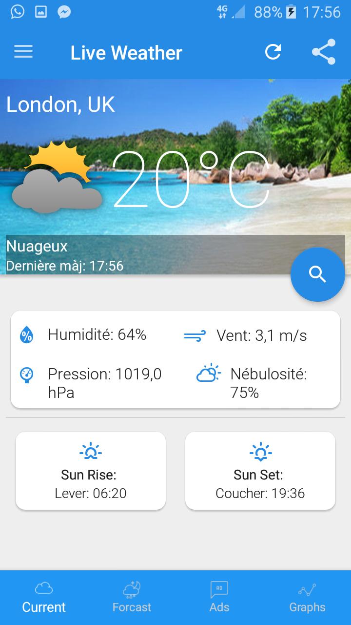 Weather Live Pro: world & position