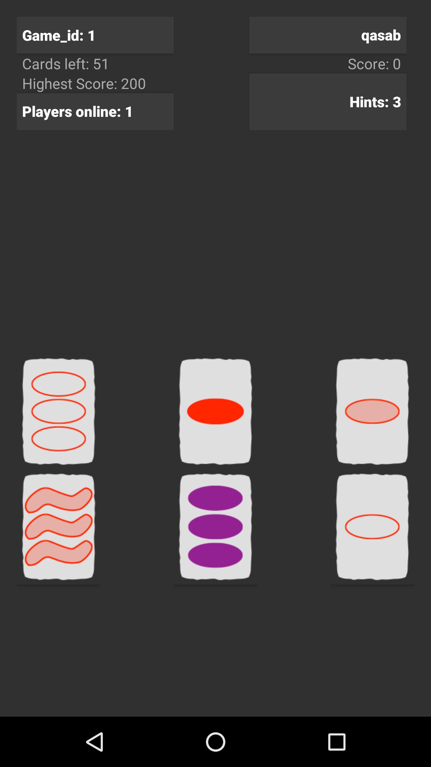 Set Card Game